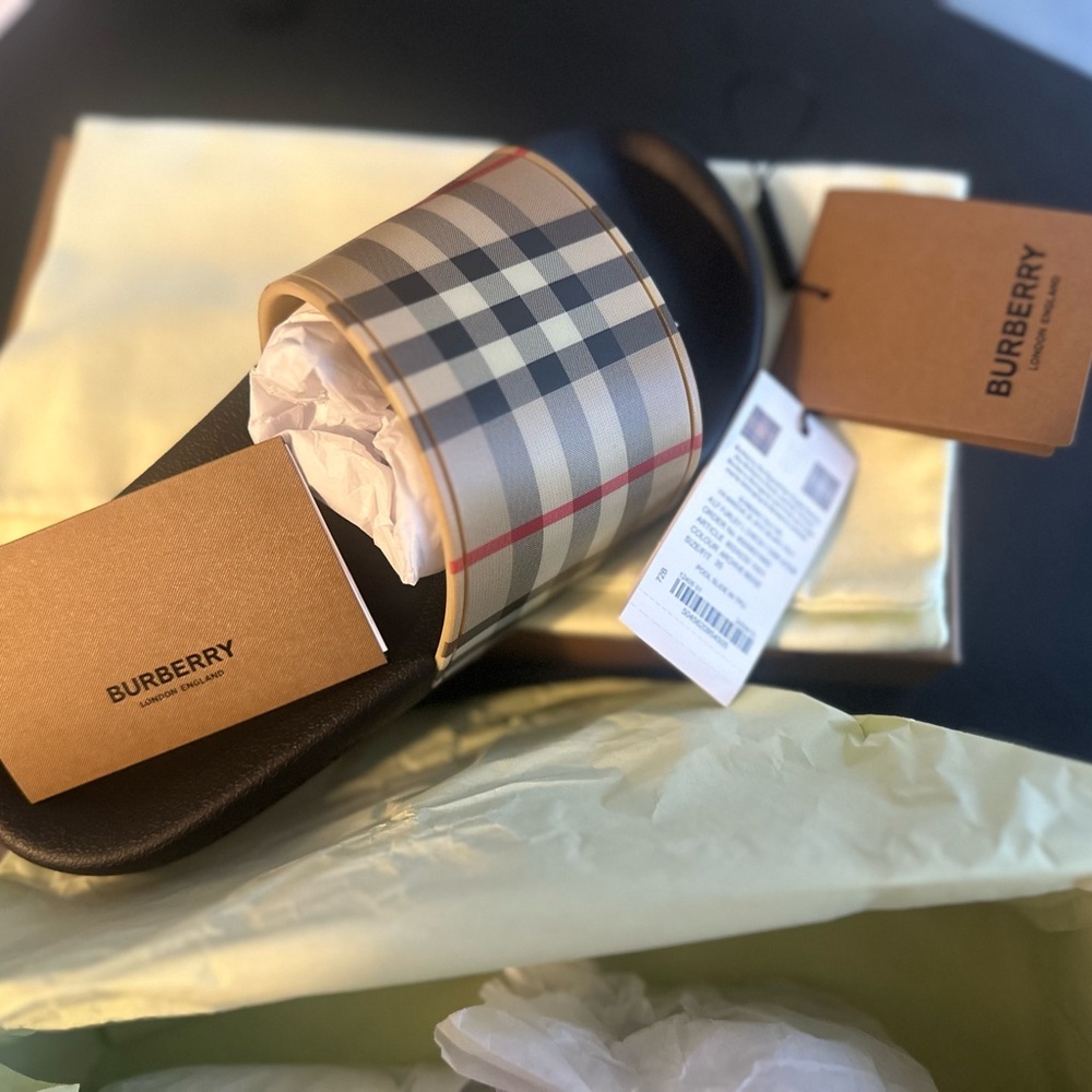 Brand New Burberry Pool Slides